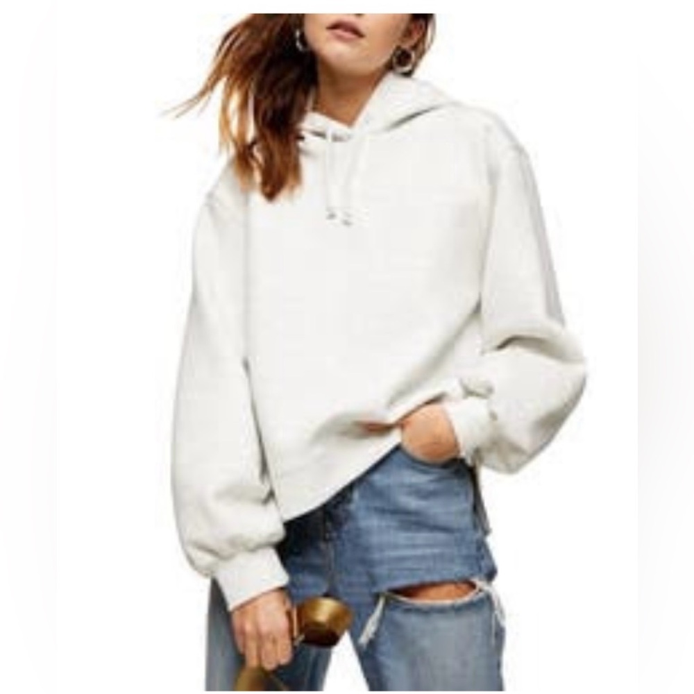 Topshop Oversized Panel Hoodie